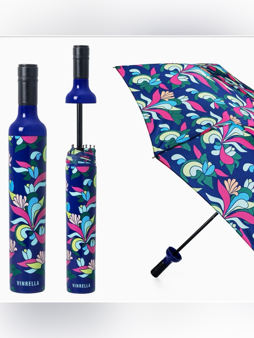Vinrella Emmeline Bottle Full Sized Umbrella.